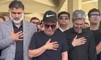 لحظه نماز خواندن عمو پورنگ بر پیکر مادرش