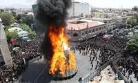 خیمه سوزان ظهر عاشورا در چهارراه گلوبندک