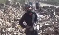 اشک جانسوز پدری که خانواده‌اش زیر آوار ماندند