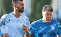 پرش رونالدویی رامین رضاییان در تمرینات استقلال