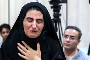ویدئویی دردناک از روز دادگاه الهه حسین‌نژاد