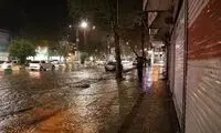 آبگرفتگی شدید در خیابان‌های گرگان