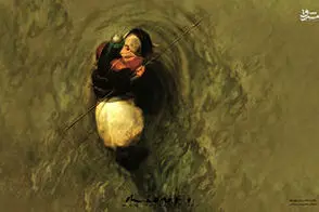 فیلم هوش مصنوعی از لحظه شهادت حضرت عباس(ع)