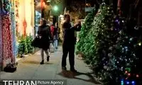 ویترین‌های کریسمسی خیابان میرزای شیرازی ناگهان قایم شدند!