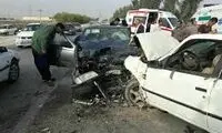 لحظه وقوع چند تصادف وحشتناک در مشهد 