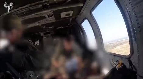 تخلیه مجروحان حمله به غزه توسط هلی‌کوپترهای اسرائیل