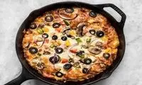  طرز تهیه پیتزا ماهی‌تابه‌ای 