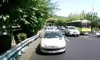 لحظه تصادف پژو ۲۰۶ از پشت به سوزوکی ویتارا