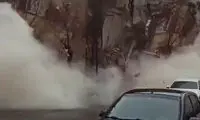 ریزش هولناک و ناگهانی یک ساختمان در پی زلزله