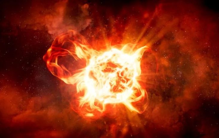 تصاویر شگفت‌انگیز از انفجار یک ستاره عظیم‌الجثه