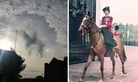 ملکه و اسب محبوبش در آسمان پدیدار شدند!