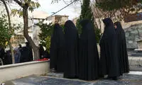 تصاویری جدید از مراسم خاکسپاری پروانه معصومی