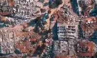 تصاویر هوایی تکان‌دهنده از مناطق زلزله‌زده ترکیه‌ 