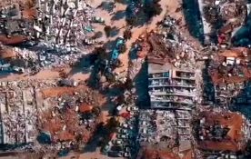 تصاویر هوایی تکان‌دهنده از مناطق زلزله‌زده ترکیه‌ 