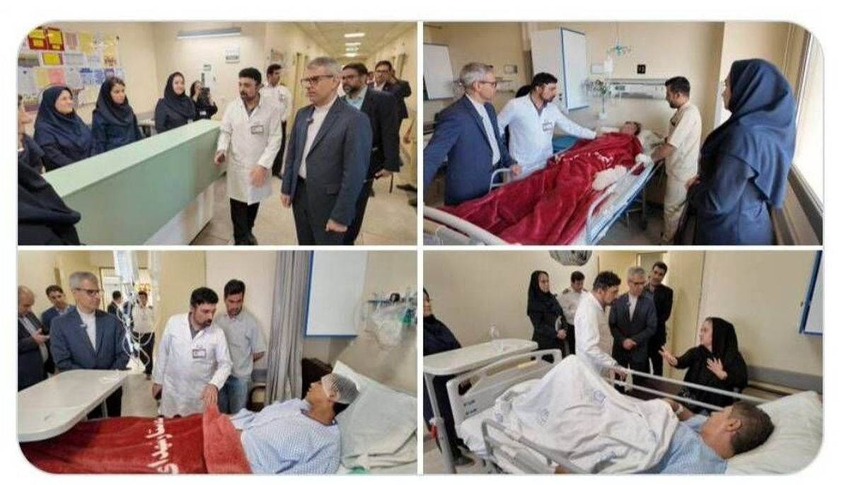   بقایی از مجروحان حمله اسرائیل دیدار کرد 