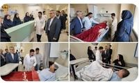 بقایی از مجروحان حمله اسرائیل دیدار کرد