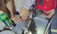 دست جوان ۱۸ ساله در چرخ گوشت صنعتی گرفتار شد 