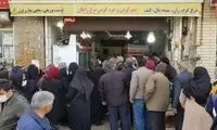صف طولانی مردم برای خرید گوشت حاشیه‌ساز شد