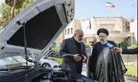 ویدئو جالب از رانندگی رئیسی با خودرو برقی