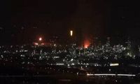 لحظه‌ قطع برق اسرائیل به محض برخورد موشک ایرانی