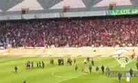 درگیری بهزاد غلامپور با یکی از بازیکنان پرسپولیس
