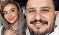 تصویر جدید همسر جواد عزتی با گوشی ۱۰۰ میلیونی