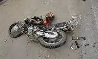  لحظه تکان‌دهنده از تصادف یک موتورسوار