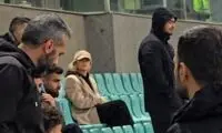 تیپ خاص همسر اورونوف در دیدار پرسپولیس و پیکان