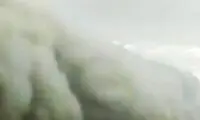 پدیده عجیب و نادر سقوط یک تکه ابر در دزفول