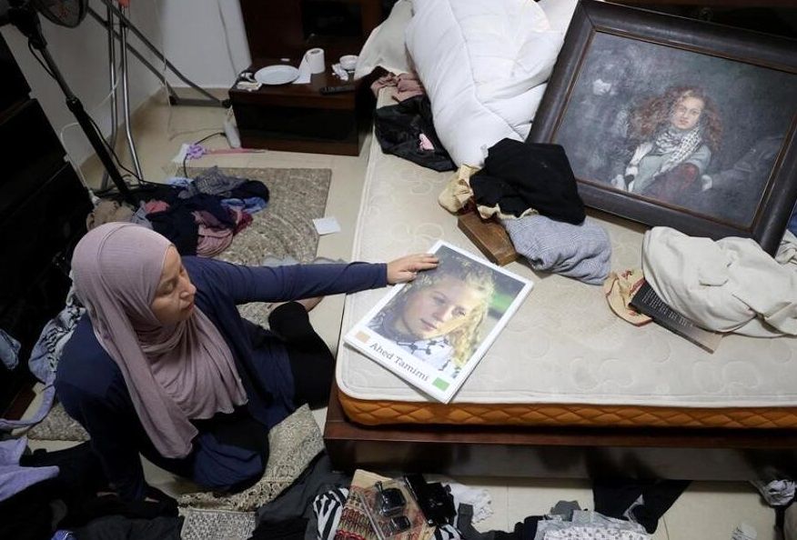  وضعیت اتاق خواب دختر فلسطینی پس از بازداشت