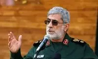 پیام سردار قاآنی که زنده از صداوسیما پخش شد