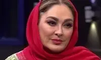 استایل خوش آب و رنگ الهام حمیدی در اکران فیلم