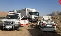 تصادف شدید تریلی با دو خودرو در گلستان