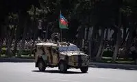 علامت جدید مبهم روی خودروهای نظامی باکو