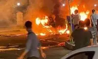تصویر حمله به یک نفر در خاکسپاری مهدی سماک