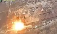 لحظه انفجار بمب روسی که 86 سرباز اوکراین را کشت