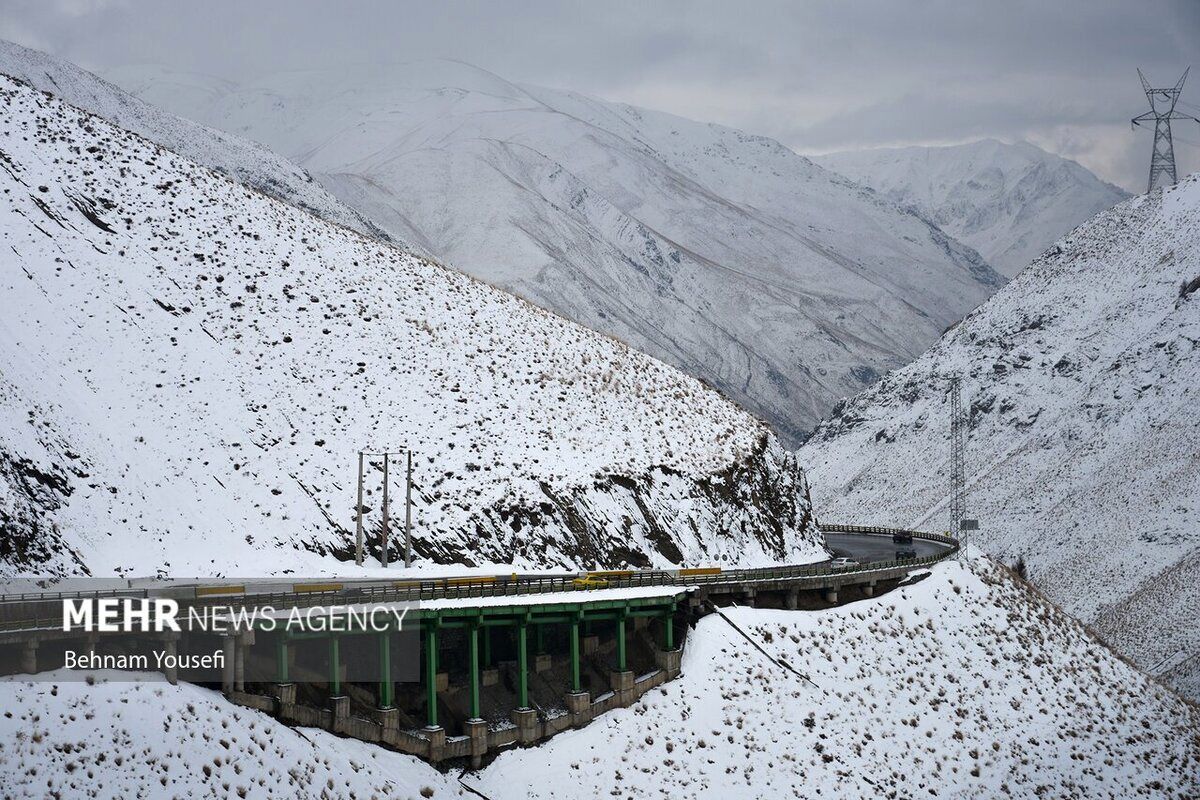  زیبایی جاده چالوس در اواخر پاییز