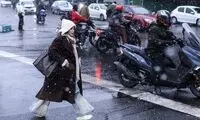 تصاویر جذاب از بارش برف در خیابان‌های پایتخت