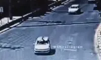 حرکت جنون‌آمیز یک شهروند در اتوبان شیراز