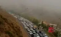 ویدئویی از وضعیت عجیب مردم در جاده چالوس!