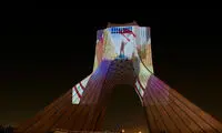 برج آزادی به رنگ خون درآمد!
