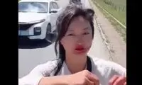 لحظه له شدن زن جوان در حین لایو اینستاگرامی!