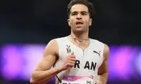 این دونده ایرانی در فرانسه گل کاشت