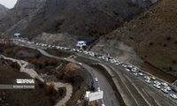 ترافیک سنگین در آزادراه تهران - شمال