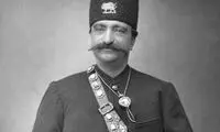 نقاشی جالب ناصرالدین شاه از یکی از زنان حرم‌سرا