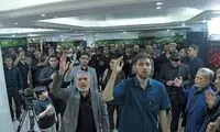 عزاداری شانه‌به‌شانه حسن روحانی و علی لاریجانی