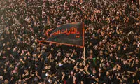 صحنه قشنگی که از یک عزاداری به جا ماند