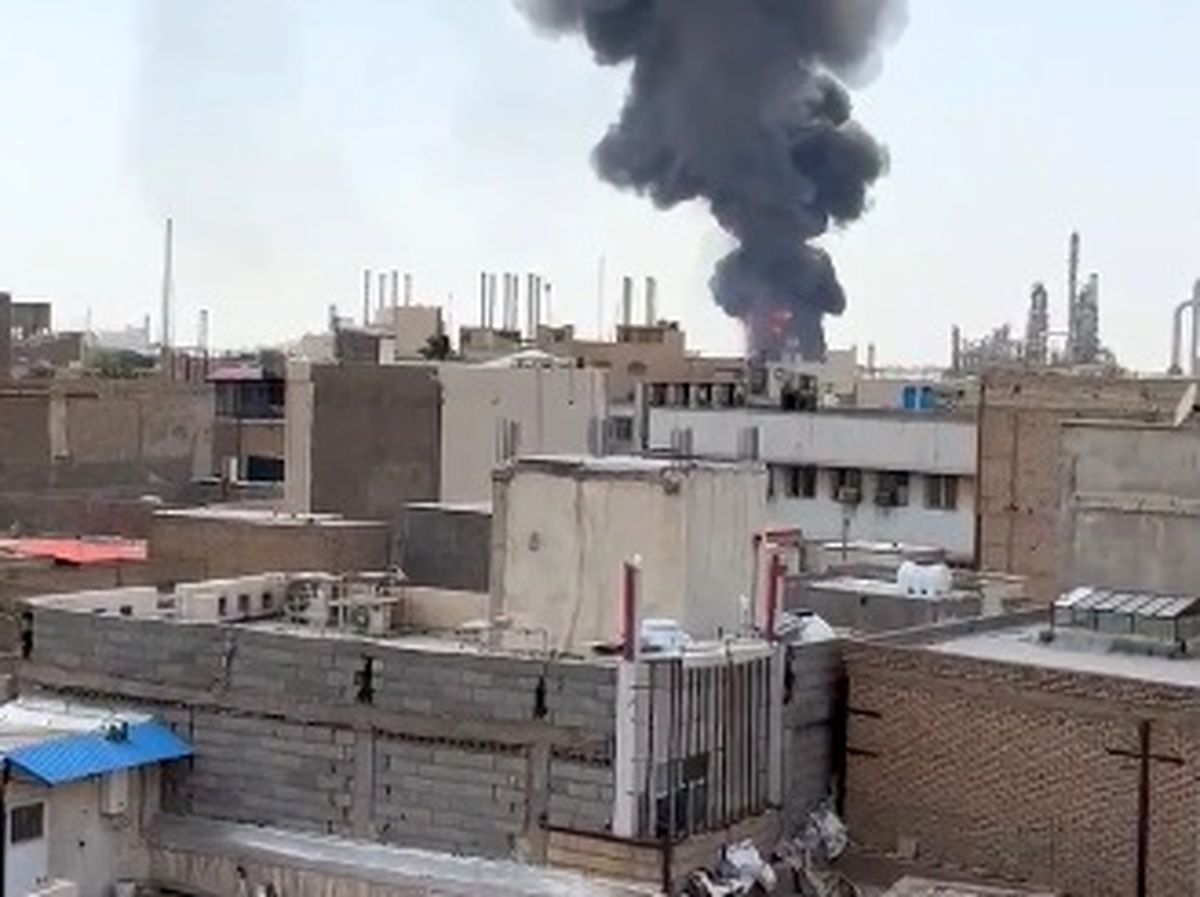 حادثه دقایقی قبل در پالایشگاه نفت آبادان