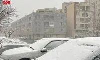  برف تهران را سفیدپوش کرد