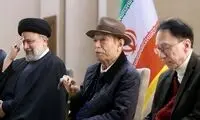 سخنرانی اعتراضی علی نصیریان مقابل رئیسی 